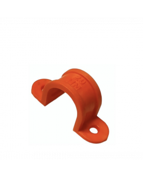 ABRAZADERA CONDUIT 20MM OMEGA NARANJA