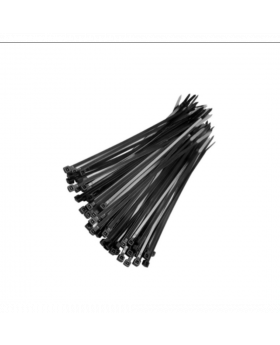 AMARRACABLES 12 NEGRO (4.8 X 300MM) BL/100UN