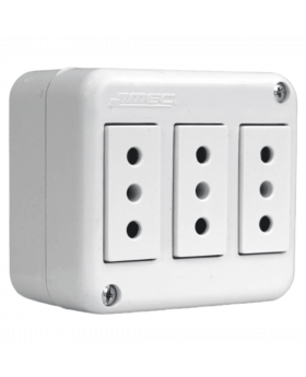 ENCHUFE TRIPLE SOBREPUESTO MEC 0200TA0543