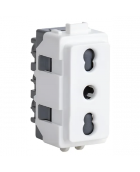 MODULO ENCHUFE 10-16A BLANCO 7817 GENESIS MARISIO