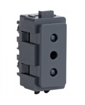 MODULO ENCHUFE 10A NOIR 7908 GENESIS MARISIO