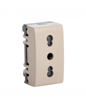 MODULO ENCHUFE 10A HABITAT MARISIO BEIGE 6708