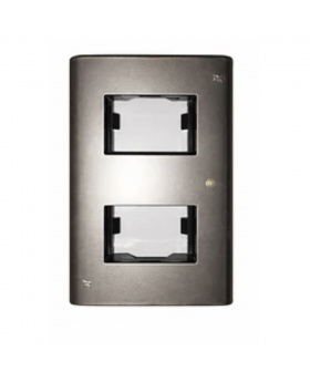 PLACA 2P C/SOPORTE CHAMPAGNE 6182 HABITAT MARISIO