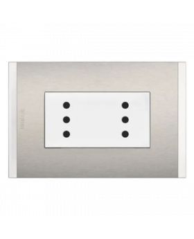 ENCH. DOBLE 10A METAL NOBILE BTICINO AF2113E2BMN