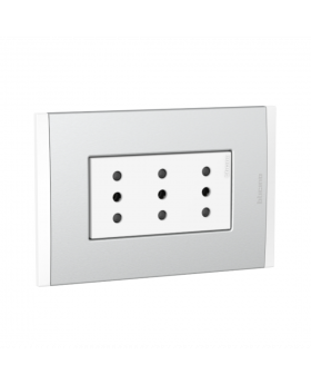 ENCH. TRIPLE 10A. METAL BTICINO AF2113E3BMN