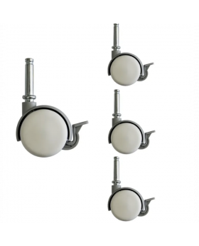 RUEDA CAMA C/BASE BLANCA