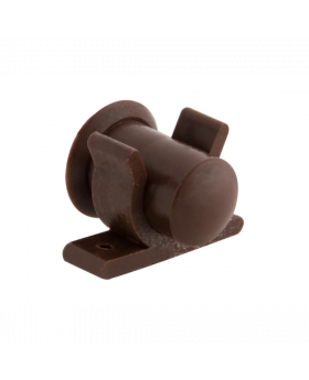 TOPE PUERTA PLASTICO CLIP CAFÉ