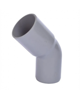 CODO PVC SANITARIO GRIS C/C 110MM 45 GRADOS
