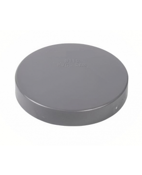 TAPA PVC SANITARIO GRIS 40MM UN