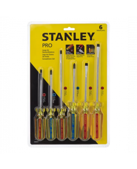 DESTORNILLADOR JUEGO 6 PZAS STANLEY 69170