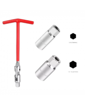 LLAVE BUJIA DADO 13/16 CON MANILLA TAIWAN (21MM)