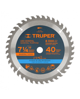 DISCO SIERRA CIRCULAR 7.1/4-40D TRUPER ST-740