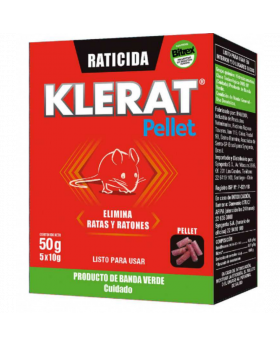 RATICIDA KLERAT PELLET 50 GRS